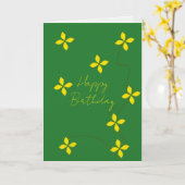 carte d'anniversaire (Fleur jaune)
