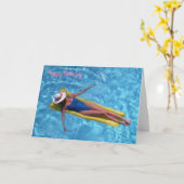 Carte d'anniversaire (Fleur jaune)