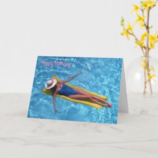 Carte d'anniversaire (Fleur jaune)