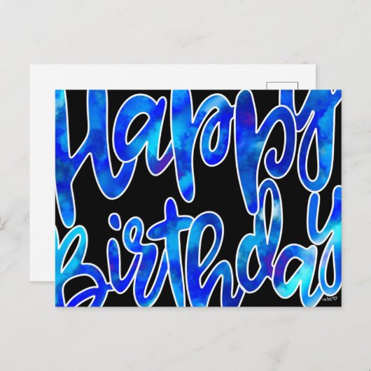 Carte d'anniversaire (Devant / Derrière)