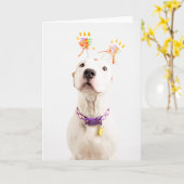 Carte d'anniversaire (Fleur jaune)