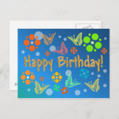 Carte d'anniversaire (Devant / Derrière)