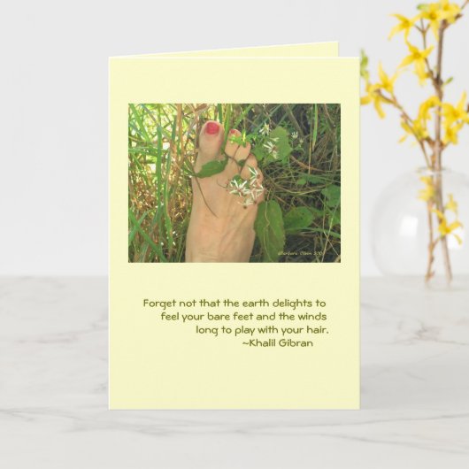 Carte d'anniversaire (Fleur jaune)