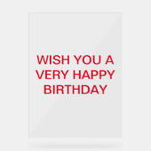 CARTE D'ANNIVERSAIRE (Recto)