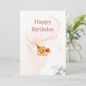 Carte d'anniversaire (Debout devant)