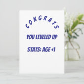 Carte d'anniversaire (Debout devant)