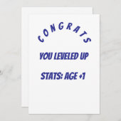 Carte d'anniversaire (Devant / Derrière)