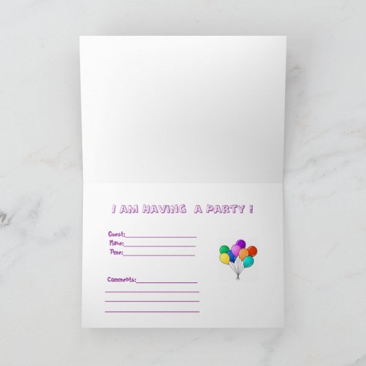 Carte d'anniversaire (Intérieur)