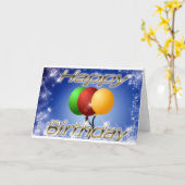 Carte d'anniversaire (Fleur jaune)