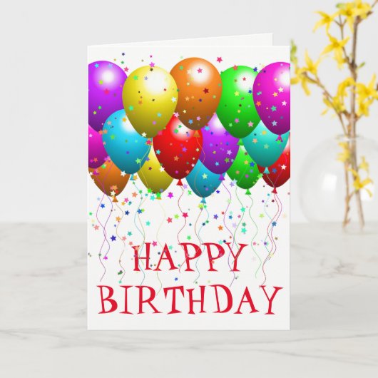 Carte d'anniversaire (Fleur jaune)