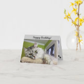 Carte d'anniversaire (Fleur jaune)