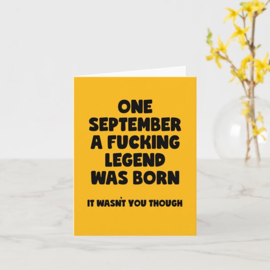 Carte d'anniversaire (Fleur jaune)