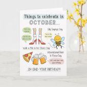 Carte d'anniversaire (Fleur jaune)