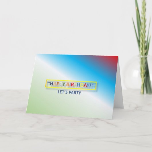 Carte d'anniversaire (Devant)