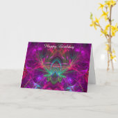 Carte d'anniversaire (Fleur jaune)