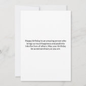 Carte d'anniversaire (Dos)