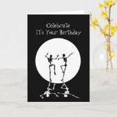 Carte d'anniversaire (Fleur jaune)