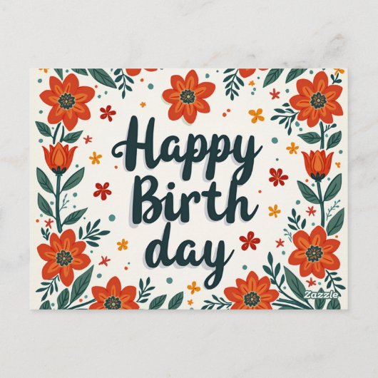 Carte d'anniversaire. (Dos)