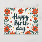 Carte d'anniversaire. (Devant)