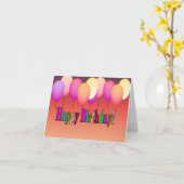 Carte d'anniversaire (Fleur jaune)