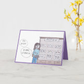 Carte d'anniversaire (Fleur jaune)