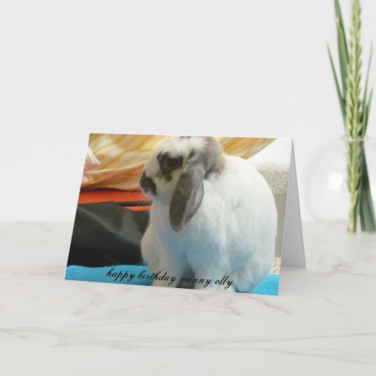 carte d'anniversaire (Devant)