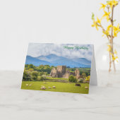 Carte d'anniversaire (Fleur jaune)