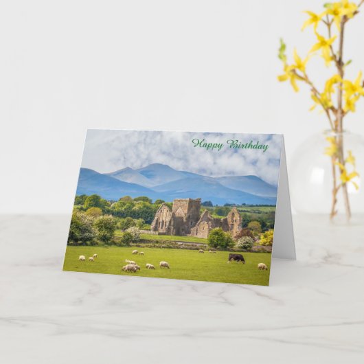 Carte d'anniversaire (Fleur jaune)