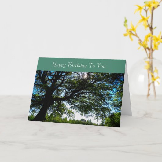 Carte d'anniversaire (Fleur jaune)