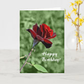 Carte d'anniversaire (Fleur jaune)