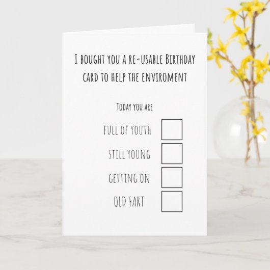 Carte d'anniversaire (Fleur jaune)