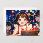 Carte d'anniversaire (Devant / Derrière)