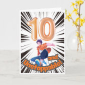 Carte d'anniversaire 10 ans et Incroyable (Fleur jaune)