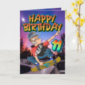 Carte d'anniversaire 11 (Fleur jaune)