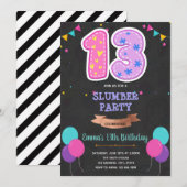 Carte d'anniversaire 13 ans à double chiffre (Devant / Derrière)