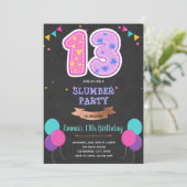 Carte d'anniversaire 13 ans double chiffre (Debout devant)