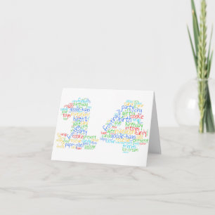 Carte d'anniversaire 14e B