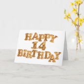 Carte d'anniversaire 14e pour un amoureux des cook (Fleur jaune)
