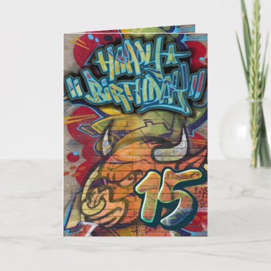 Carte d'anniversaire 15e (Devant)