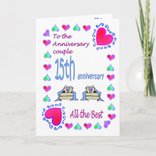 Carte d'anniversaire - 15èmes pieds