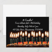 Carte d'anniversaire 16 bougies (Devant / Derrière)