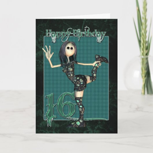Carte d'anniversaire 16e avec Moonies H.I.P Rag Do (Devant)