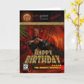 Carte d'anniversaire 17th pour les joueurs Le chas (Fleur jaune)