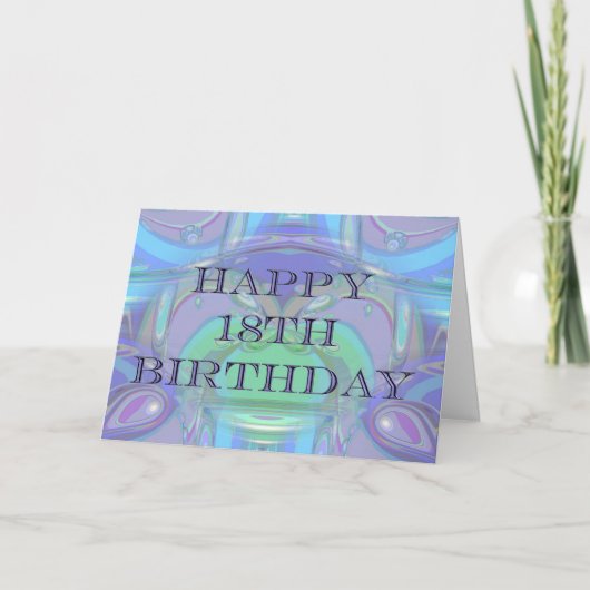 Carte d'anniversaire 18e (Devant)