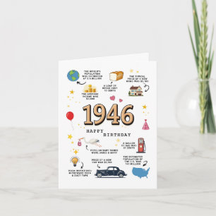Carte d'anniversaire 1946 pour papa ou maman