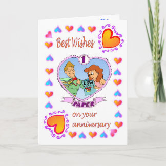 Carte d'anniversaire 1 papier