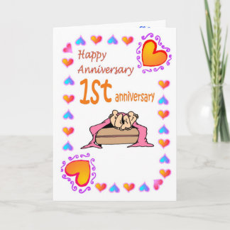 Carte d'anniversaire - 1er anniversaire