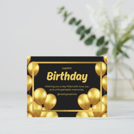 Carte d'anniversaire 2025 (Debout devant)