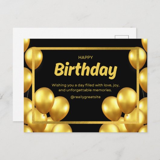 Carte d'anniversaire 2025 (Devant / Derrière)