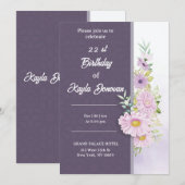 Carte d'anniversaire 22ème Célébration (Devant / Derrière)